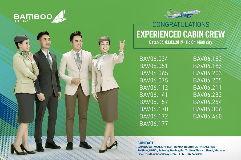 bamboo airway tuyển dụng 2019